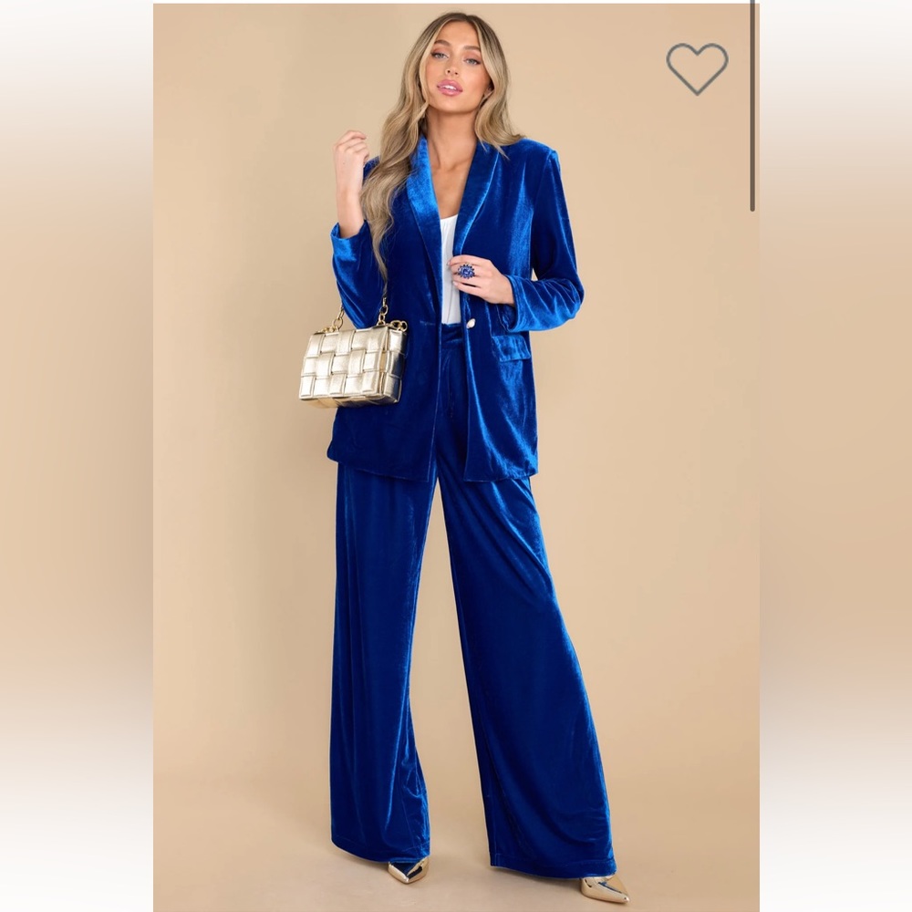 Aura Royal Blue Velvet Blazer, BRAND NEW NEVER WORN